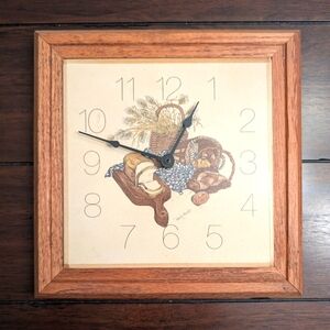 Vintage Wendy Wheeler Rustic Wooden Wall Clock